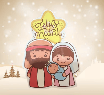 IMÃ SAGRADA FAMÍLIA FELIZ NATAL PRESÉPIO